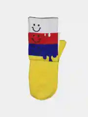 Желтый носки высокие из хлопка, унисекс