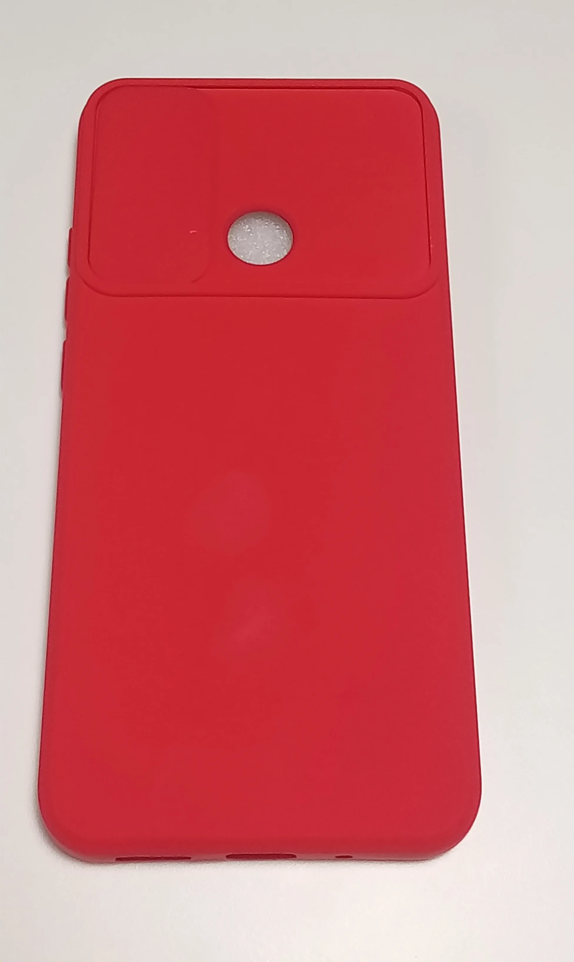 Красный чехол Xiaomi REDMI 10C / Redmi 9C, с задвижным окном для защиты камеры и бархатом внутри