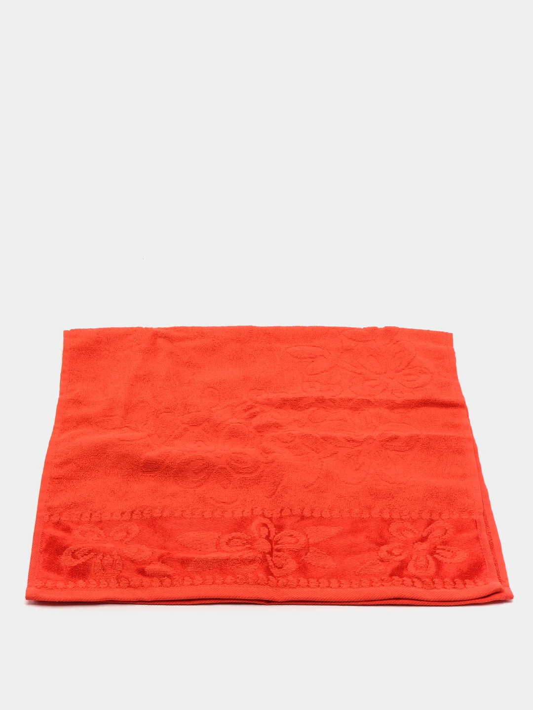 Коралловый полотенце махровое жаккардовое, 50 х 90 см