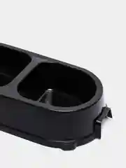 Черный миска двойная для домашних животных