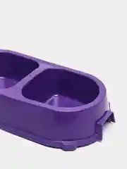 Фуксия миска двойная для домашних животных
