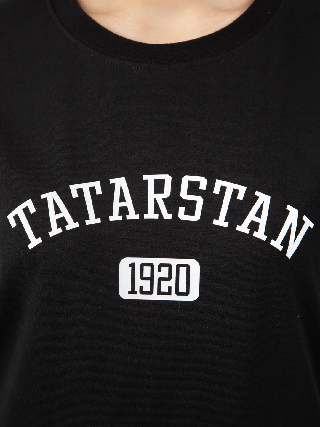 Футболка Seletstore с принтом "Tatarstan", хлопок, унисекс, черная