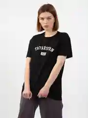 Футболка Seletstore с принтом "Tatarstan", хлопок, унисекс, черная