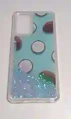 Бирюзовый чехол-переливашка с жидкими блёстками Samsung A72