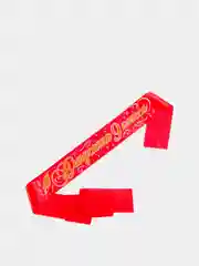 Лента "Выпускник 9 класс", атлас красный, 3D