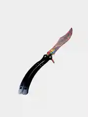 Багровый нож деревянный бабочка 1.5 кс го / cs go