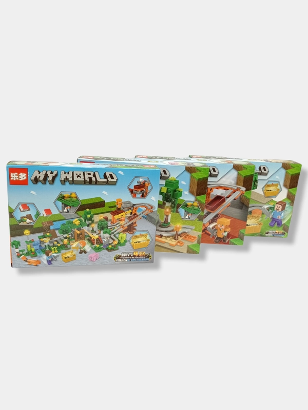 Конструктор 4 в 1 детский My world "Битва за сокровище", 171-204 детали, 6+