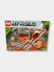 Зеленый конструктор 4 в 1 детский My world "Битва за сокровище", 171-204 детали, 6+