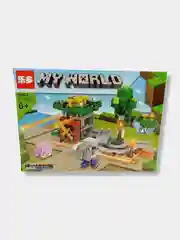 Серый конструктор 4 в 1 детский My world "Битва за сокровище", 171-204 детали, 6+