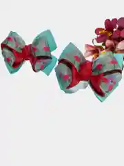 Бирюзовый бантики для волос/Резинки для волос, 2 штуки, разные цвета