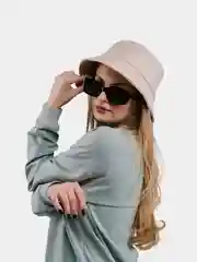 Молочный панама женская демисезонная, экокожа
