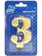 Синий цифра свеча