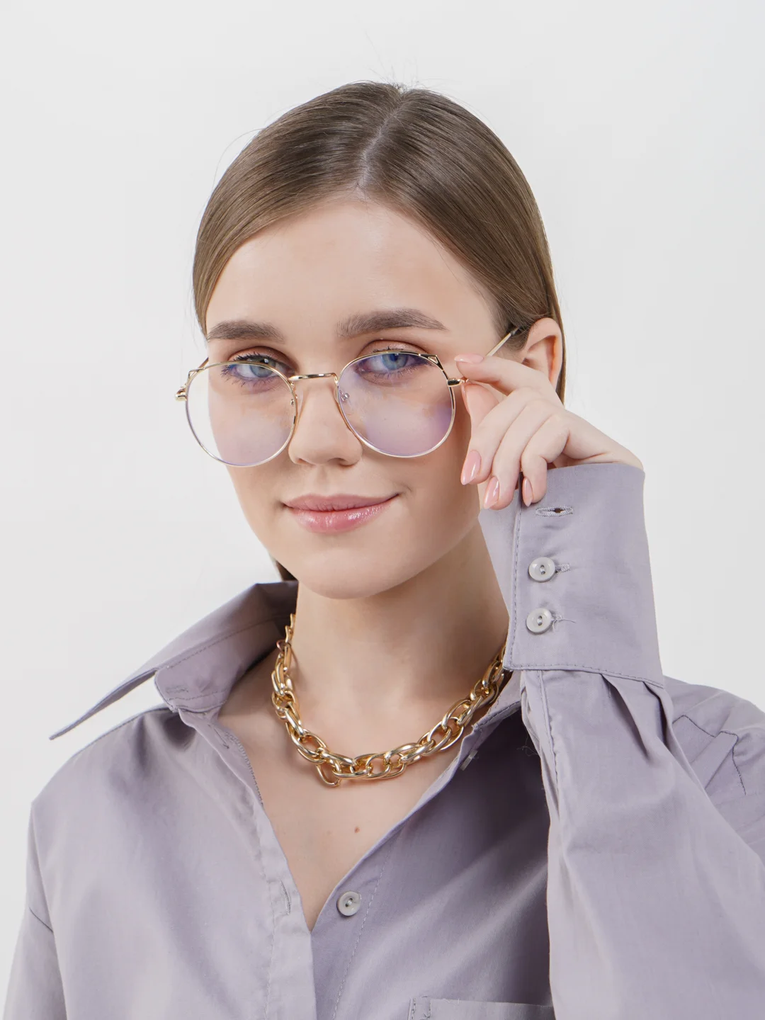 Имиджевые очки с уголками/ Прозрачные / Без диоптрий купить по цене 299 ...