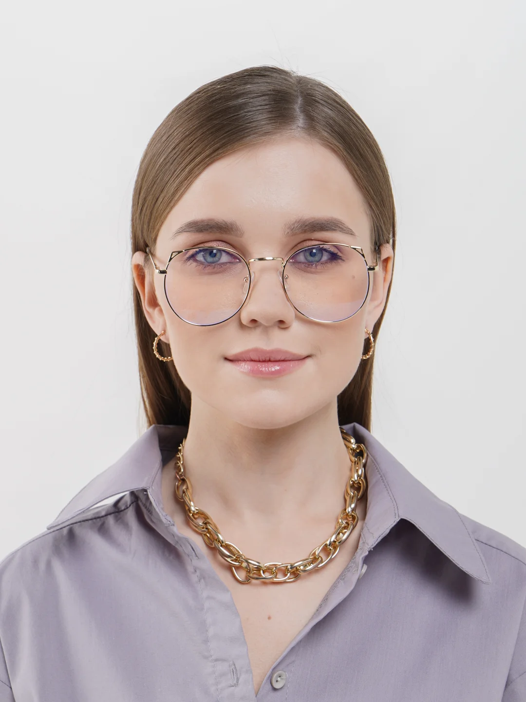 Имиджевые очки с уголками/ Прозрачные / Без диоптрий купить по цене 299 ...