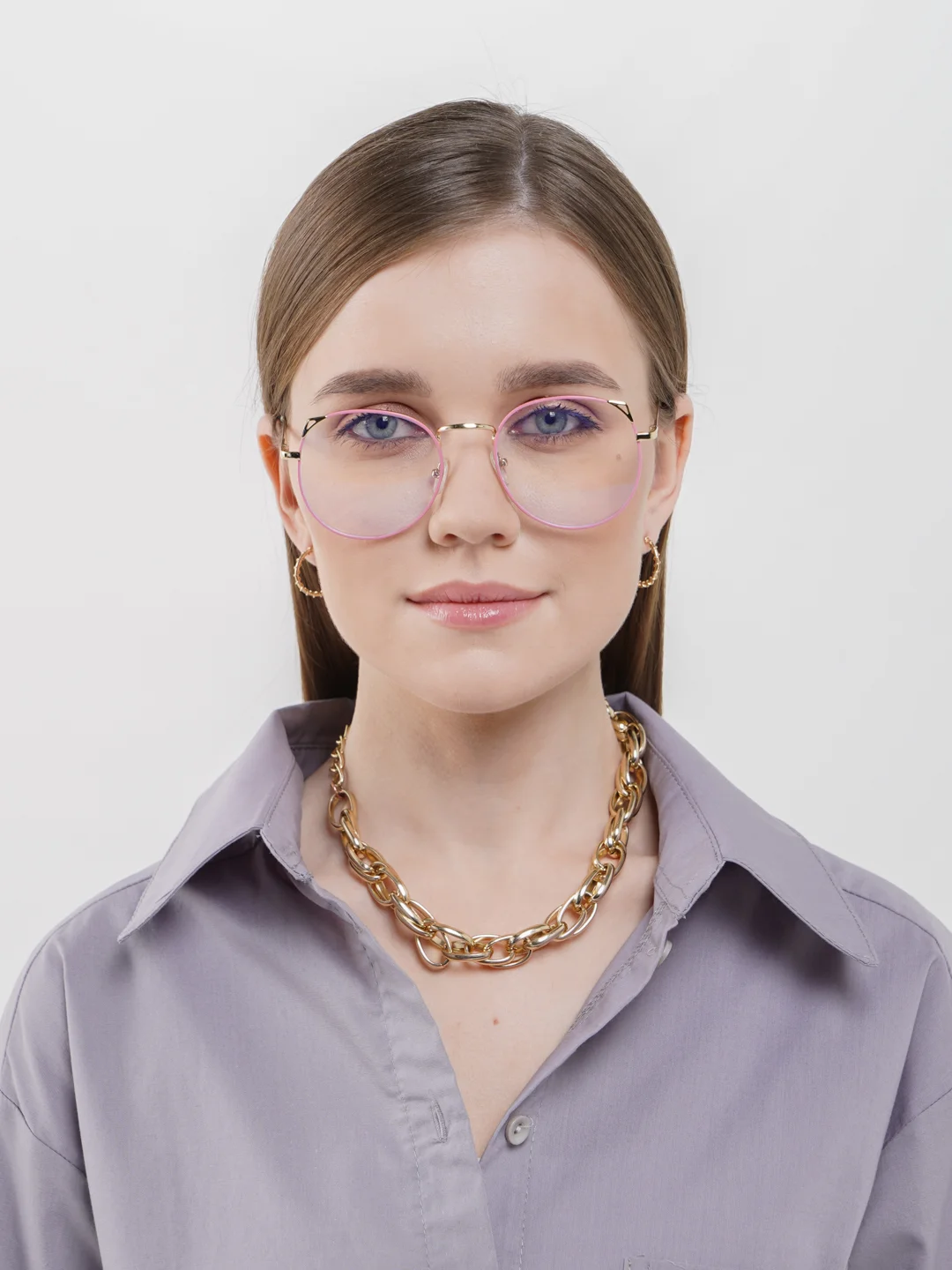 Имиджевые очки с уголками/ Прозрачные / Без диоптрий купить по цене 299 ...