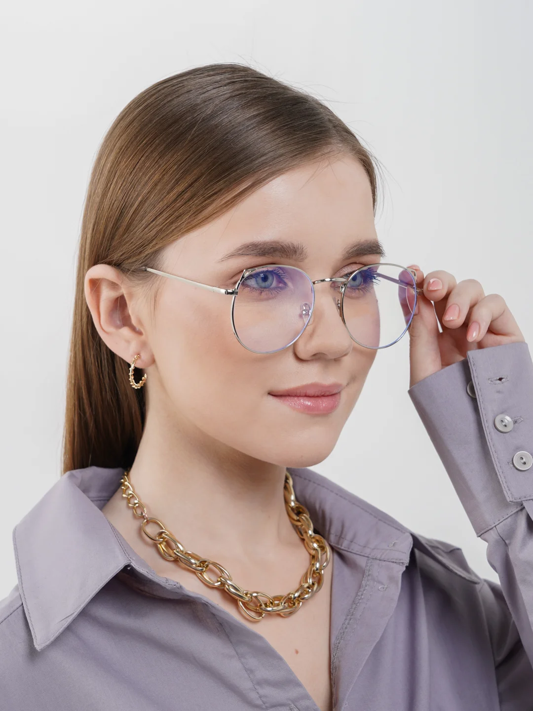 Имиджевые очки с уголками/ Прозрачные / Без диоптрий купить по цене 299 ...