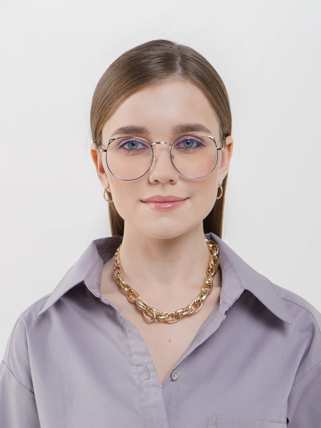 Имиджевые очки с уголками/ Прозрачные / Без диоптрий купить по цене 299 ...