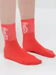 Красный носки цветные