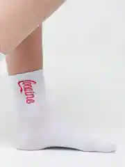 Белый носки цветные