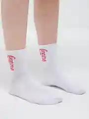 Белый носки цветные