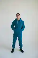 Морской спортивное худи с начесом, толстовка женская мужская