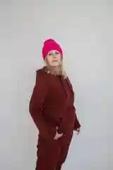Бордовый спортивное худи с начесом, толстовка женская мужская