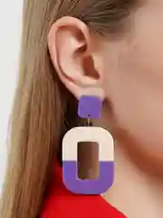 Фиолетовый серьги гвоздики