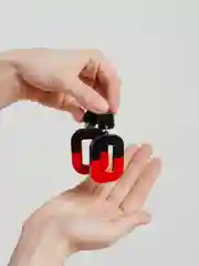 Красный серьги гвоздики