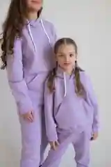 Лавандовый спортивное худи с начесом, толстовка женская мужская