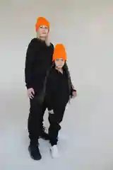 Черный спортивное худи с начесом, толстовка женская мужская