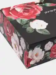 Багровый коробка подарочная складная с ленточкой на день рождения, 16,5 х 12,5 х 5 см