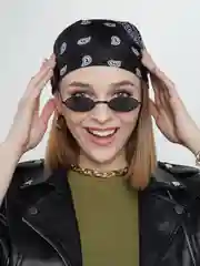 Черный бандана с принтом, 20 цветов