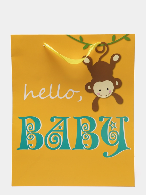 Пакет подарочный "Hello, baby"
