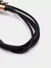 Черный аудио кабель AUX WALKER WCA - 710, с угловым разъемом