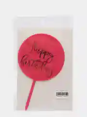 Фуксия топпер "Happy Birthday"