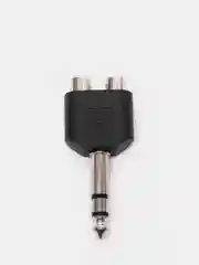 Аудио переходник гнездо тюльпаны 2RCA на джек 6.3 мм