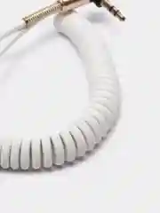 Белый аудио кабель локоть 3,5 мм