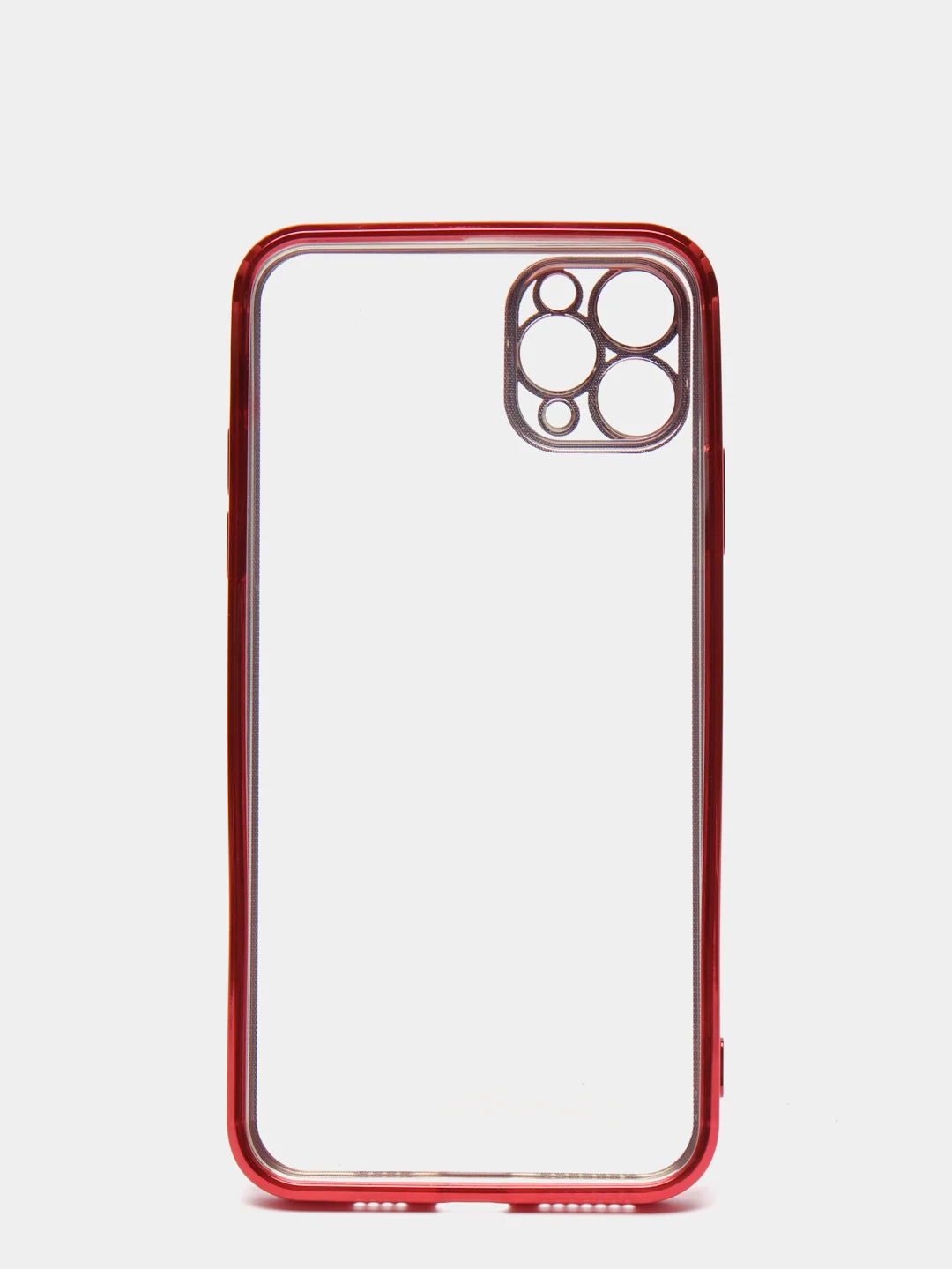 Красный чехол для iPhone 7, 8, SE, X, XS, XR, 11 Pro Max, 12 Mini, Pro Max, с гальваническим покрытием