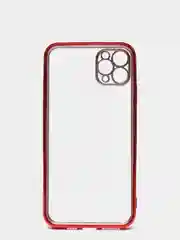 Красный чехол для iPhone 7, 8, SE, X, XS, XR, 11 Pro Max, 12 Mini, Pro Max, с гальваническим покрытием