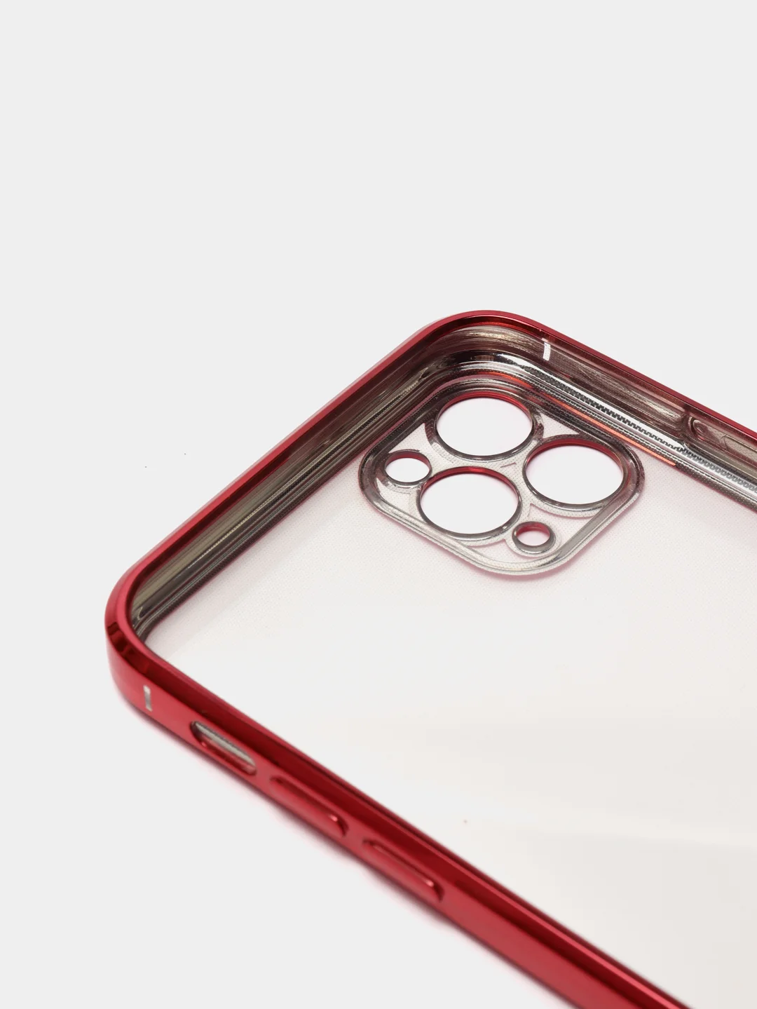 Красный чехол для iPhone 7, 8, SE, X, XS, XR, 11 Pro Max, 12 Mini, Pro Max, с гальваническим покрытием