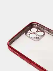 Красный чехол для iPhone 7, 8, SE, X, XS, XR, 11 Pro Max, 12 Mini, Pro Max, с гальваническим покрытием