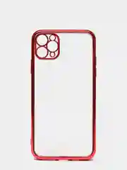 Красный чехол для iPhone 7, 8, SE, X, XS, XR, 11 Pro Max, 12 Mini, Pro Max, с гальваническим покрытием