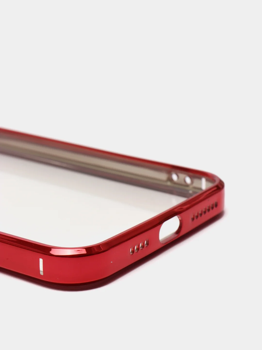 Красный чехол для iPhone 7, 8, SE, X, XS, XR, 11 Pro Max, 12 Mini, Pro Max, с гальваническим покрытием