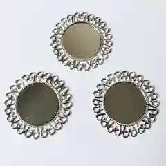 Серебряный крышечка кружевная вьюнок, 2шт