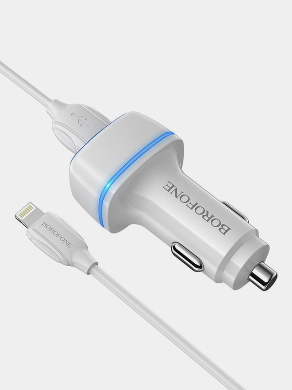 Автомобильное зарядное устройство Borofone BZ14 Max (2xUSB, 2.4А, 12W)