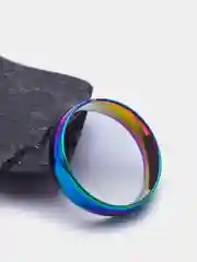 Аметистовый кольцо из медицинской стали, 6 мм, 5 цветов