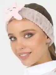Светло-коричневый beauty4life Повязка для волос, женская, косметическая "Звездочки"