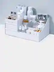 Белый органайзер для косметики / Настольный органайзер/ косметика /