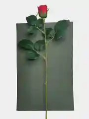 Красный искусственные цветы "Роза"