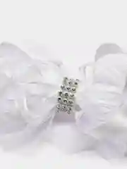 Белый белый бант для девочки "Айрис" 10 см/ школьный бант/бантик для волос